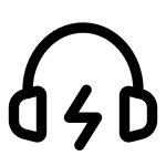 Headset Charge SVG Icon